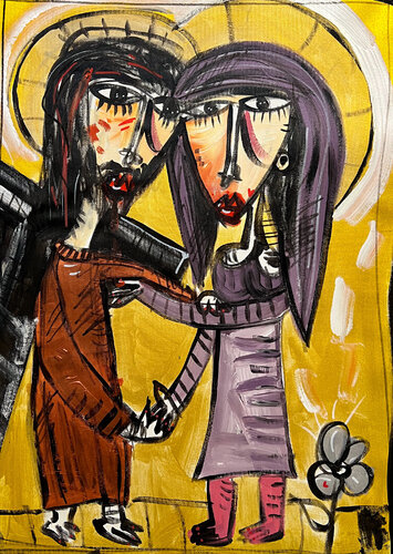 Via Crucis - Stazione IIII di Alessandro Siviglia, Pittura in vendita su Singulart