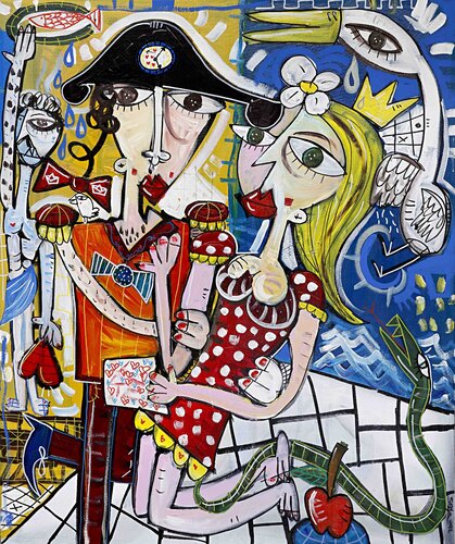 Tantos Corazones para Ti di Alessandro Siviglia, Pittura in vendita su Singulart