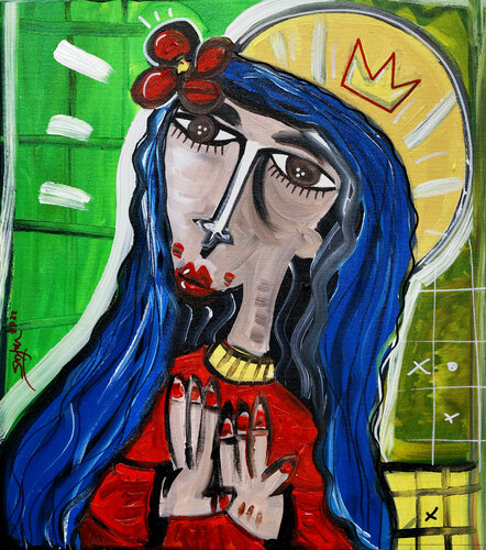 La Madonna Nera di Alessandro Siviglia, Pittura in vendita su Singulart