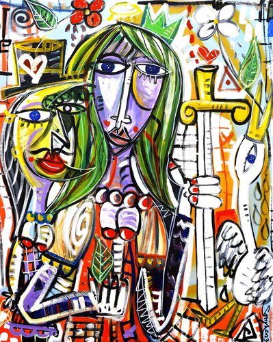 La Dea Vegana van Alessandro Siviglia, Schilderij te koop op Singulart