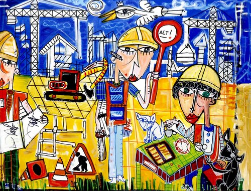 Le Costruzioni Srl van Alessandro Siviglia, Schilderij te koop op Singulart