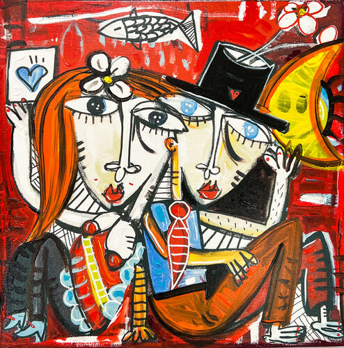 Luna Smile van Alessandro Siviglia, Schilderij te koop op Singulart