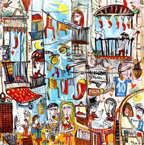 Quartieri Spagnoli van Alessandro Siviglia, Schilderij te koop op Singulart