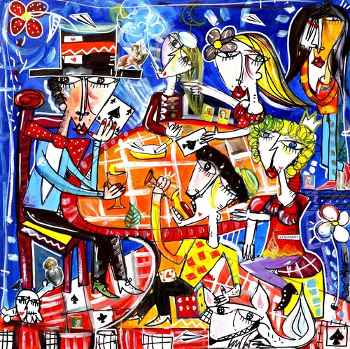 Partita a Poker van Alessandro Siviglia, Schilderij te koop op Singulart