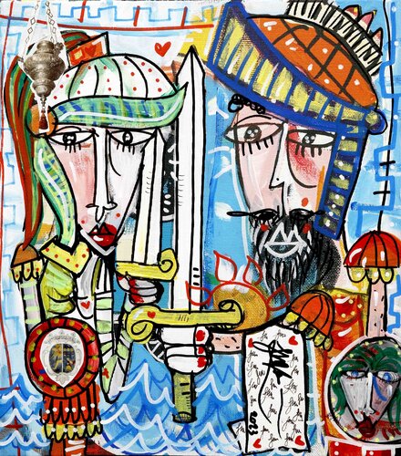 Pupi Siculi van Alessandro Siviglia, Schilderij te koop op Singulart