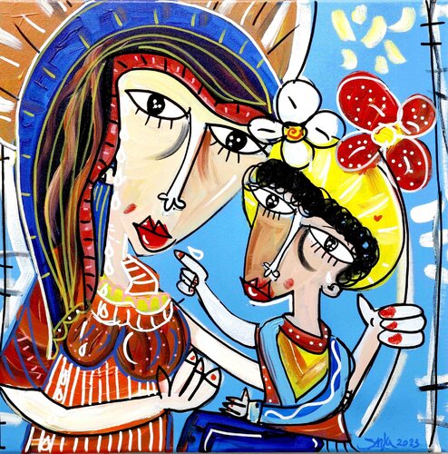 La Commozione della Madonna van Alessandro Siviglia, Schilderij te koop op Singulart