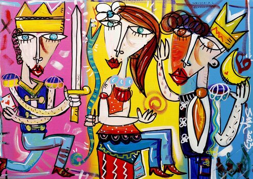 Il Ricco e il Povero di Alessandro Siviglia, Pittura in vendita su Singulart