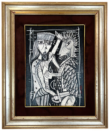 Re Persiano Combatte Contro Ahriman di Alessandro Siviglia, Pittura in vendita su Singulart
