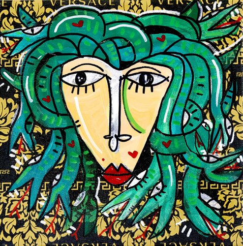 Medusa Versace van Alessandro Siviglia, Schilderij te koop op Singulart