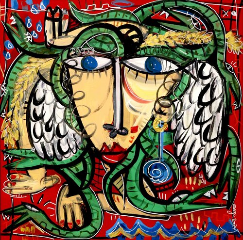 Trinacria Bello Sguardo van Alessandro Siviglia, Schilderij te koop op Singulart