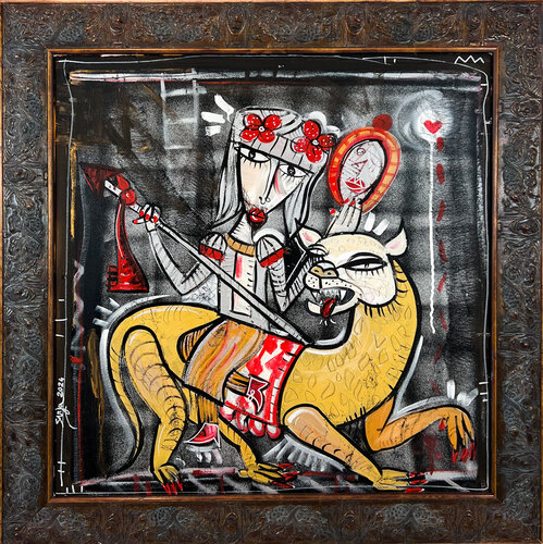 Dionisio a Cavallo della Pantera van Alessandro Siviglia, Schilderij te koop op Singulart