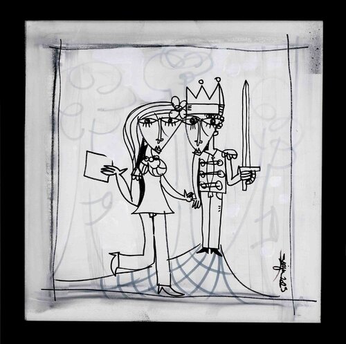 Gli Innamorati di una Volta by Alessandro Siviglia, Painting for Sale on Singulart