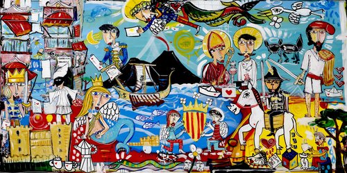 Napoli A Terra Rò Sole van Alessandro Siviglia, Schilderij te koop op Singulart