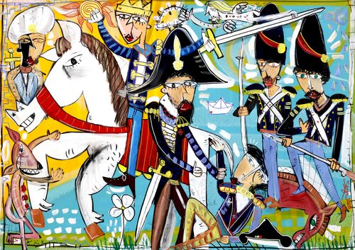 Battaglia del Panaro van Alessandro Siviglia, Schilderij te koop op Singulart