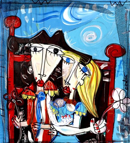 Anima y Amor by Alessandro Siviglia, Painting for Sale on Singulart