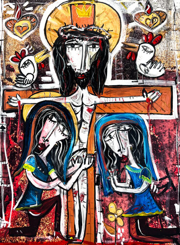 Il Sacro Crocefisso van Alessandro Siviglia, Schilderij te koop op Singulart