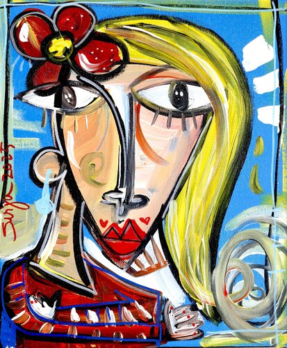 Donna che pensa de Alessandro Siviglia, Pintura a la venta en Singulart