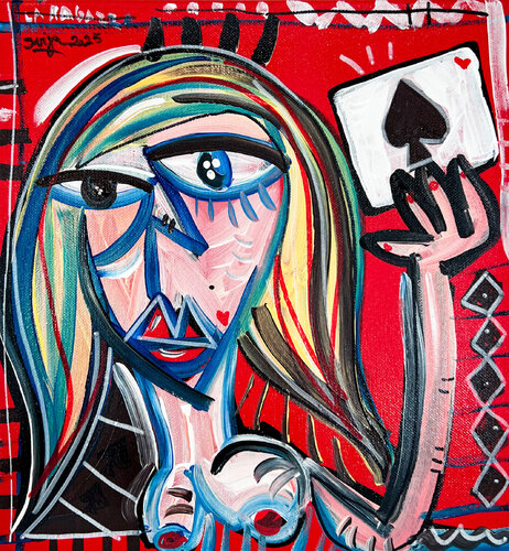 Donna Poker van Alessandro Siviglia, Schilderij te koop op Singulart