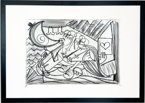 Bacio in Spiaggia di Alessandro Siviglia, Pittura in vendita su Singulart