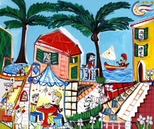 La Casa al Mare by Alessandro Siviglia, Painting for Sale on Singulart