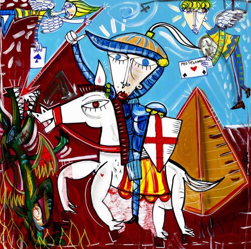 Proteggici dal Male van Alessandro Siviglia, Schilderij te koop op Singulart