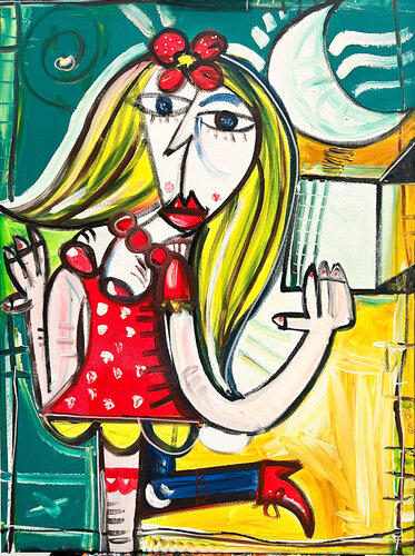 La Donna a Puà by Alessandro Siviglia, Painting for Sale on Singulart