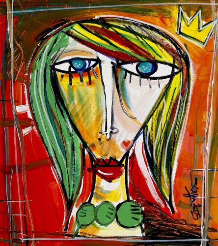 La Donna Pagliaccio van Alessandro Siviglia, Schilderij te koop op Singulart