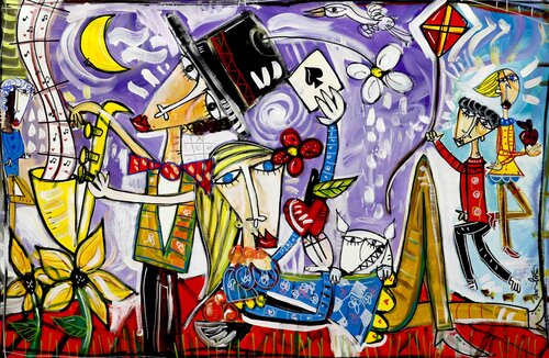 Viva la Luna von Alessandro Siviglia, Malerei kaufen auf Singulart