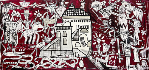 Alhambra Granada van Alessandro Siviglia, Schilderij te koop op Singulart