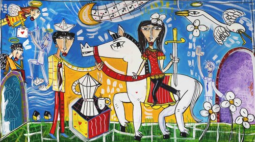 Margherita sul Campo delle Margherite by Alessandro Siviglia, Painting for Sale on Singulart