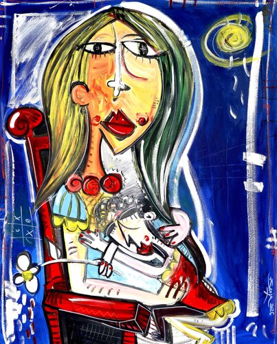 Maternità by Alessandro Siviglia, Painting for Sale on Singulart