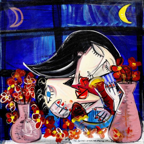 La Coppia Abbracciata by Alessandro Siviglia, Painting for Sale on Singulart