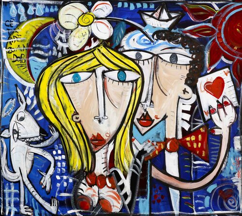 Coppia che Fiorisce by Alessandro Siviglia, Painting for Sale on Singulart