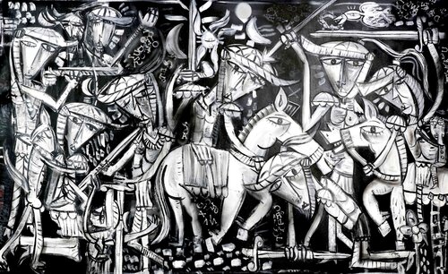Guerra di Parole by Alessandro Siviglia, Painting for Sale on Singulart