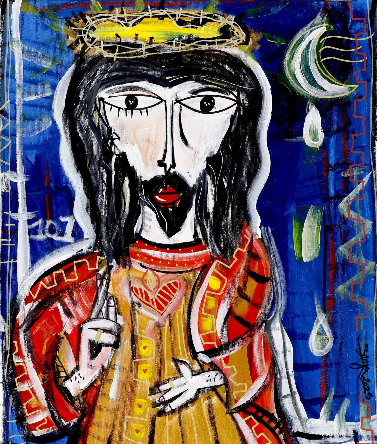 Cristo de la Buena Muerte Alessandro Siviglia Originalgemälde zu verkaufen