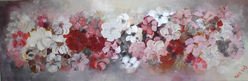 Sea of Flowers 23 05 di Wil Lof, Pittura in vendita su Singulart