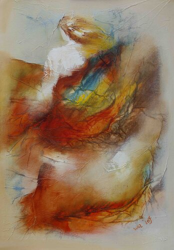 Iris 07-09 van Wil Lof, Schilderij te koop op Singulart