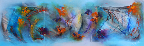 Sea of Flowers 21-04 by Wil Lof, Painting for Sale on Singulart