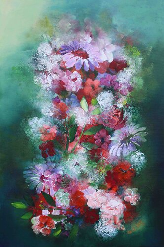 Sea of Flowers 26-01 de Wil Lof, Pintura a la venta en Singulart