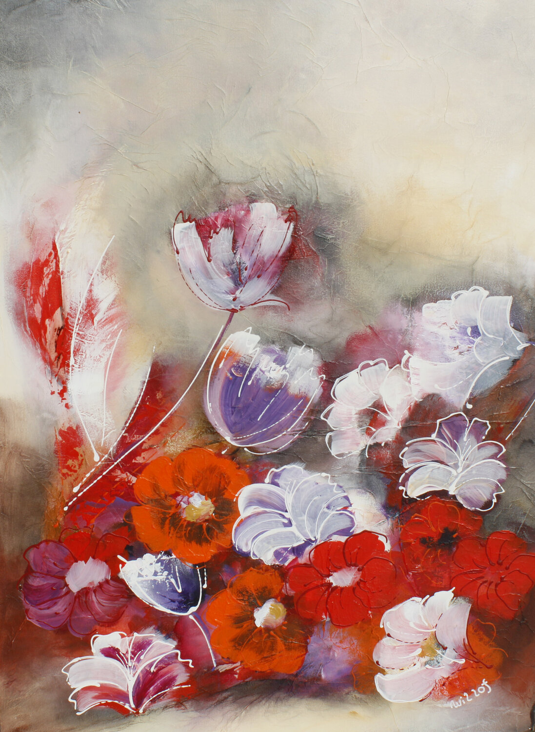 Sea of Flower 23 04 Wil Lof Originalgemälde zu verkaufen