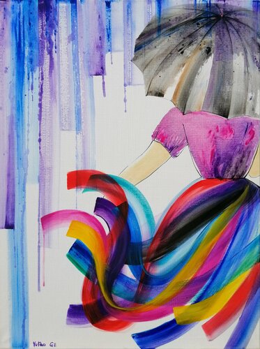 Parapluie d'été von Yutao Ge, Malerei kaufen auf Singulart