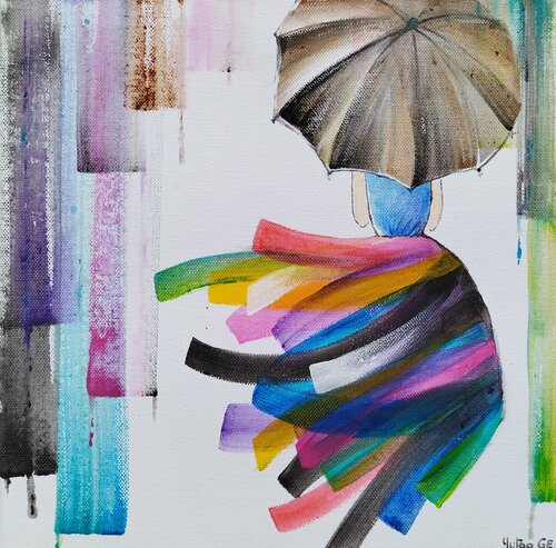 La pluie von Yutao Ge, Malerei kaufen auf Singulart