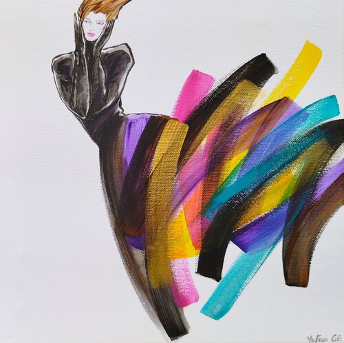 Joie en elle van Yutao Ge, Schilderij te koop op Singulart