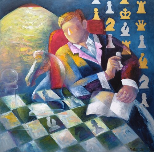 L'étude sous la lampe von Yutao Ge, Malerei kaufen auf Singulart