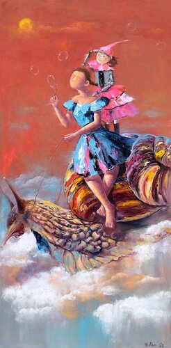 Mes vœux von Yutao Ge, Malerei kaufen auf Singulart