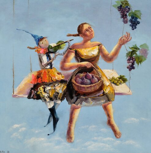 Nos récoltes von Yutao Ge, Malerei kaufen auf Singulart