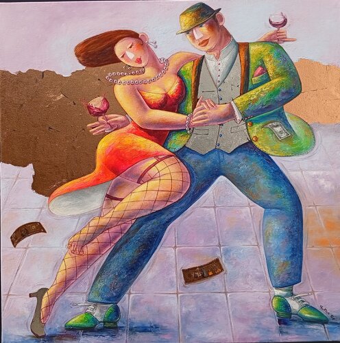 Soleil doré ( Tango) von Yutao Ge, Malerei kaufen auf Singulart