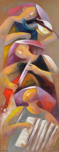 Se perdre dans la musique von Yutao Ge, Malerei kaufen auf Singulart