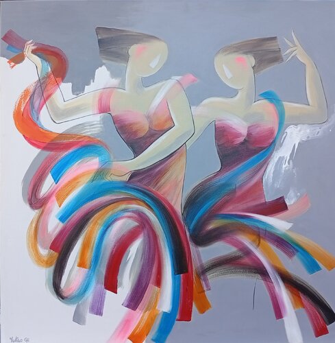 Deux danseuses von Yutao Ge, Malerei kaufen auf Singulart