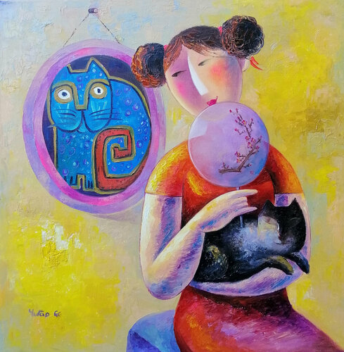 Son beau portrait von Yutao Ge, Malerei kaufen auf Singulart